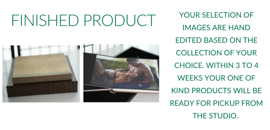 the boudoir session albums with album boxes